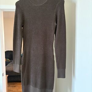 Guess Chocolate Long Sleeve Knit Dress
